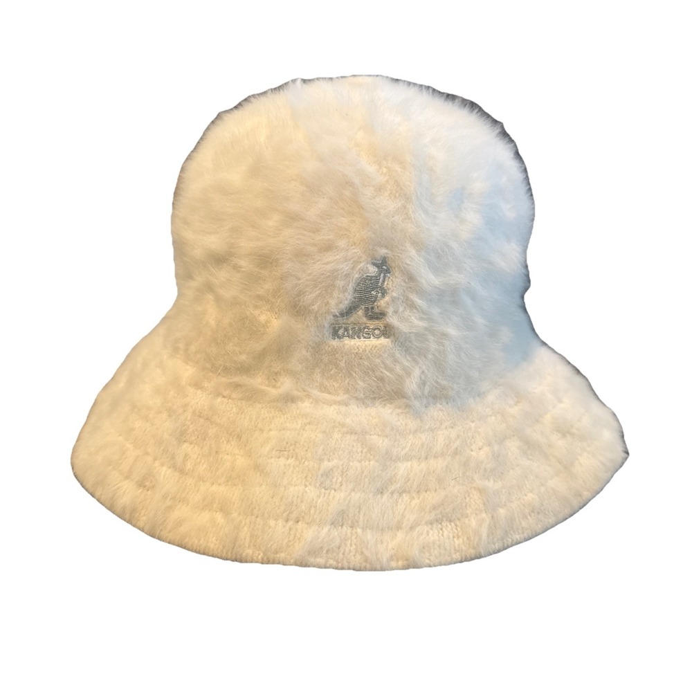 Kangol Bucket Hat Ivory Size XL  Angora (rabbit Fur) Blend Streetwear